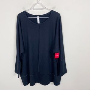 SPANX Perfect Length Top Dolman 3/4 Sleeve Black Size 1X